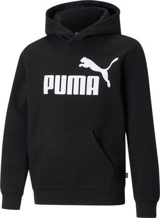 Bluza dziecięca sportowa z kapturem bawełniana czarna PUMA ESS BIG LOGO 586965-0