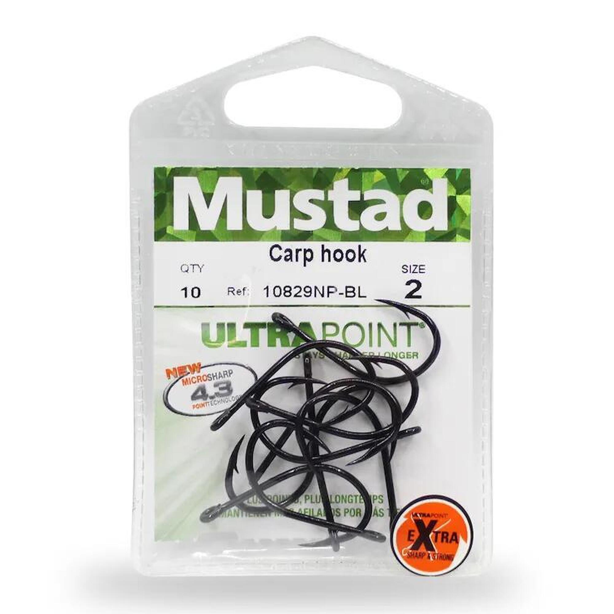 Carlige crap Mustad nichel, marime 6/0, 5 buc / plic