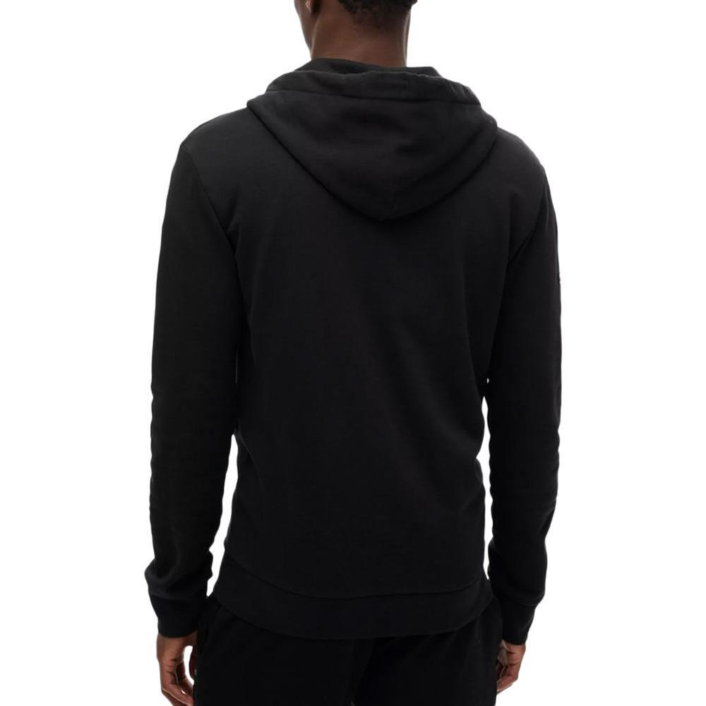 Sweat Zippé Noir Homme Superdry Plain Hood 2/2