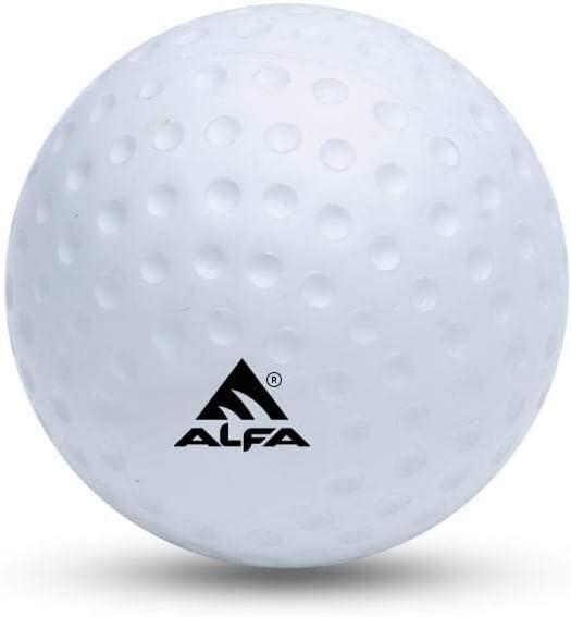 ALFA AB-93 Feldhockeyball – Dimple, PU, Standardgröße, Weiß 2/5