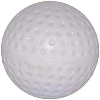 ALFA AB-93 Feldhockeyball – Dimple, PU, Standardgröße, Weiß 4/5