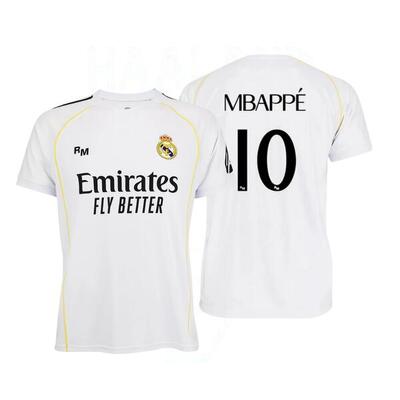 Real Madrid 2025/26 Premium Heimtrikot für Fans, Replik – Mbappé – 10
