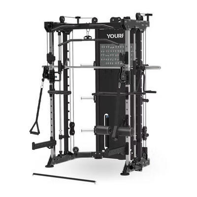 All-in-One Trainer con Smith Machine Rack e Doppia Puleggia