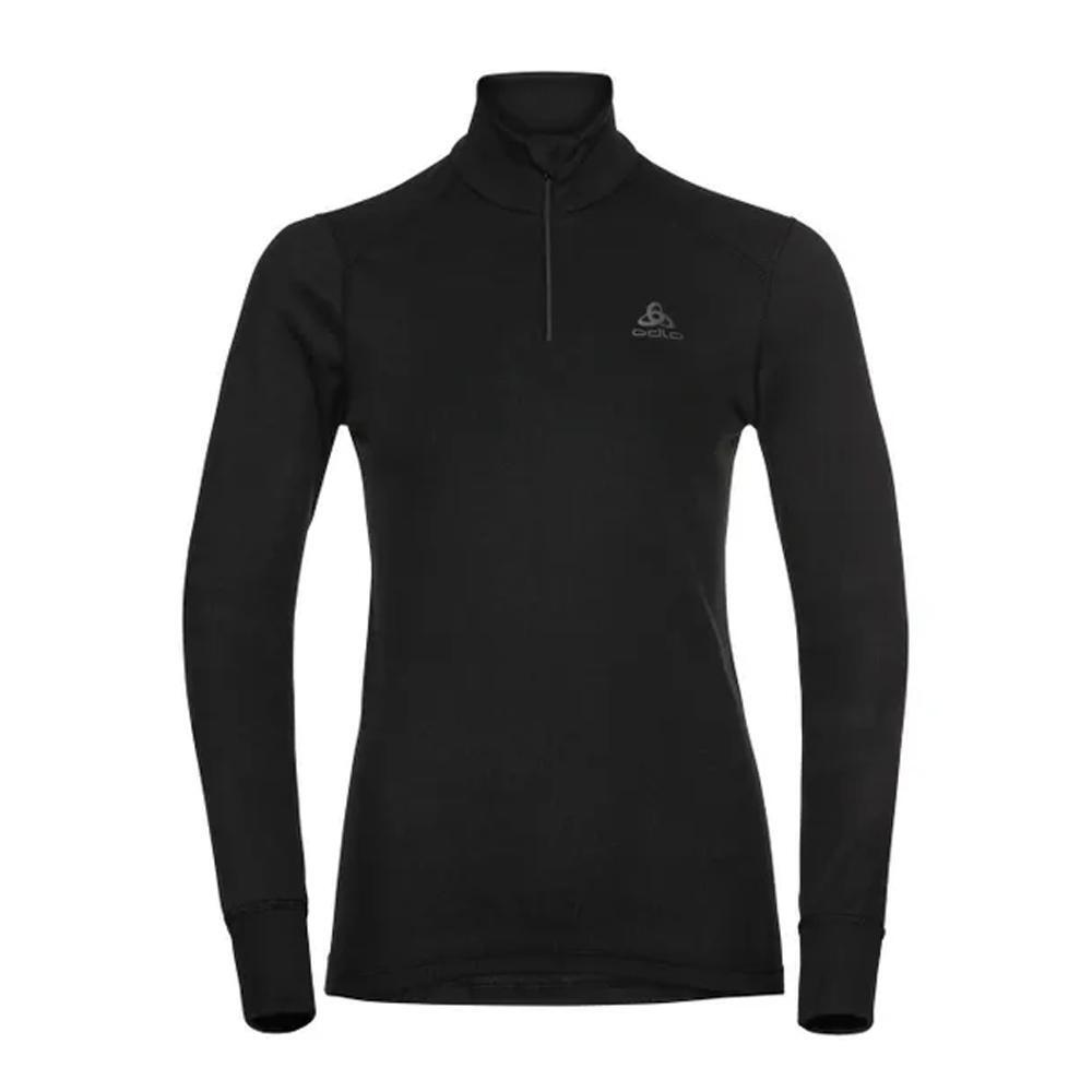 Odlo - T-shirt Thermique Manches Longues Noir 1/2 Zip Femme Odlo Active Warm Eco - Sous Maillot Sans Manche - Noir - Decathlon