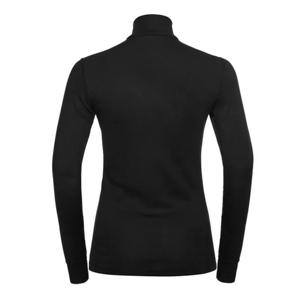 T-shirt Termico Donna Maniche Lunghe con Mezza Zip Odlo ACTIVE WARM Nero 2/2