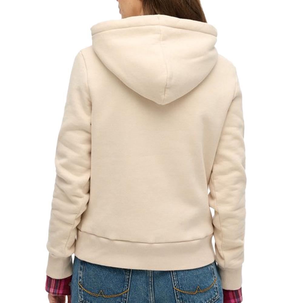 Sudadera con Capucha Floral Beige Superdry para Mujer 2/6