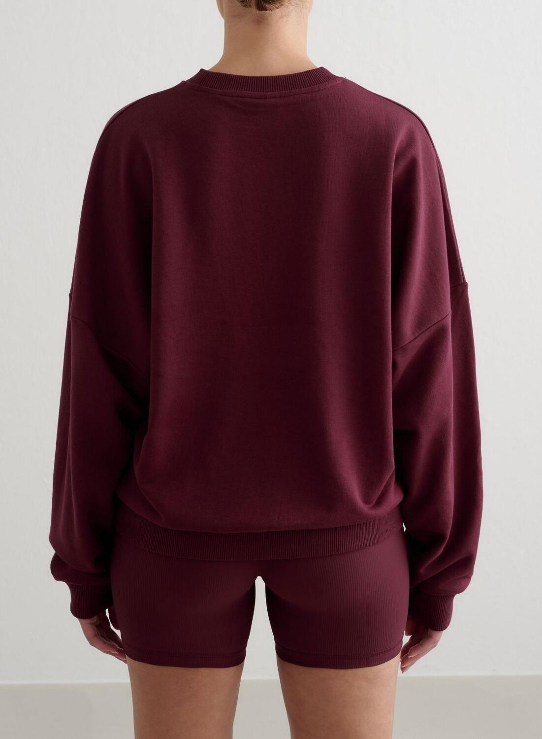 Mujer Sudadera Terry Cereza 2/6