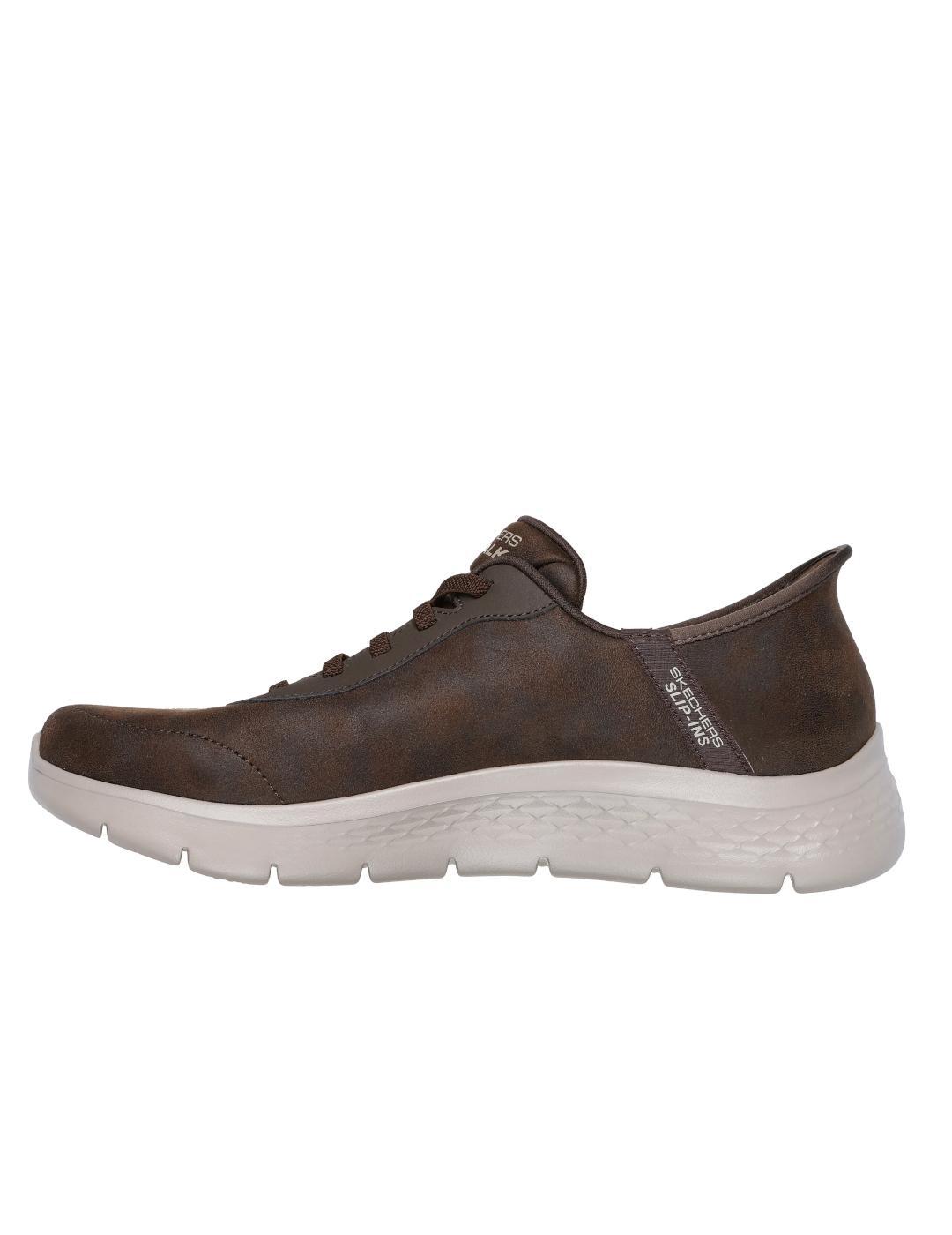 Zapatillas para Hombre Skechers Go walk flex slip-ins Marrón 2/5