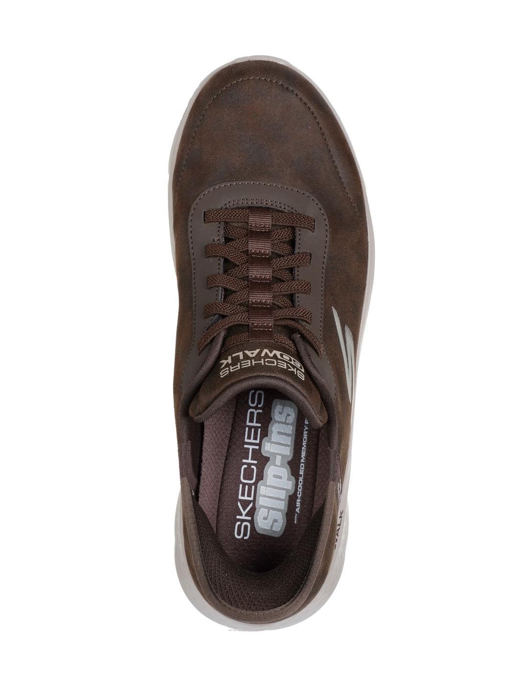 Zapatillas para Hombre Skechers Go walk flex slip-ins Marrón 4/5