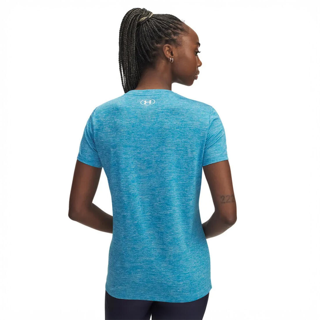 T-shirt pour femme UA Tech™ Twist Under Armour Bleu 2/7