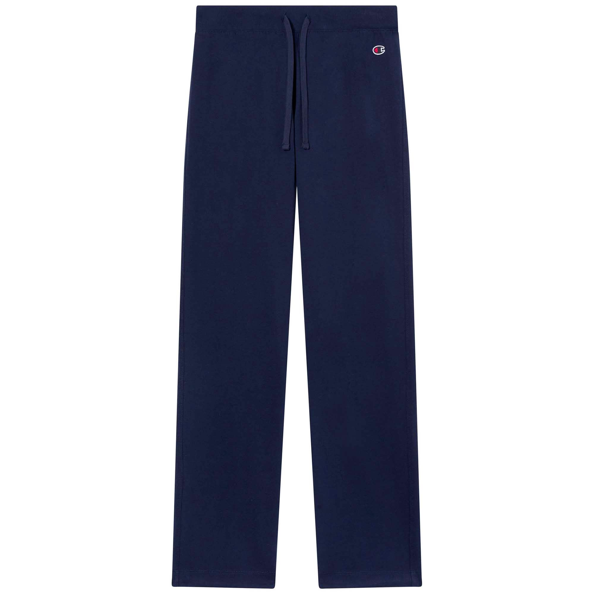 Champion - Pantalon À Ourlet Droit Champion Femme - Pantalons - Bleu - Decathlon
