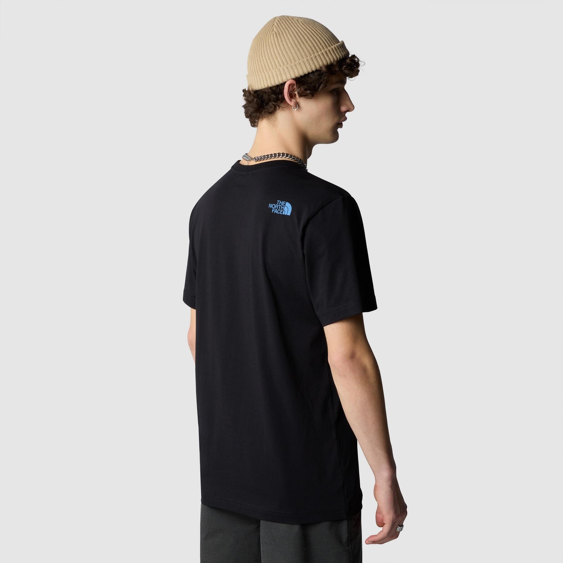 The North Face T-shirt Uomo Mountain Line NF0A87NTJK31 BLACK 5/5