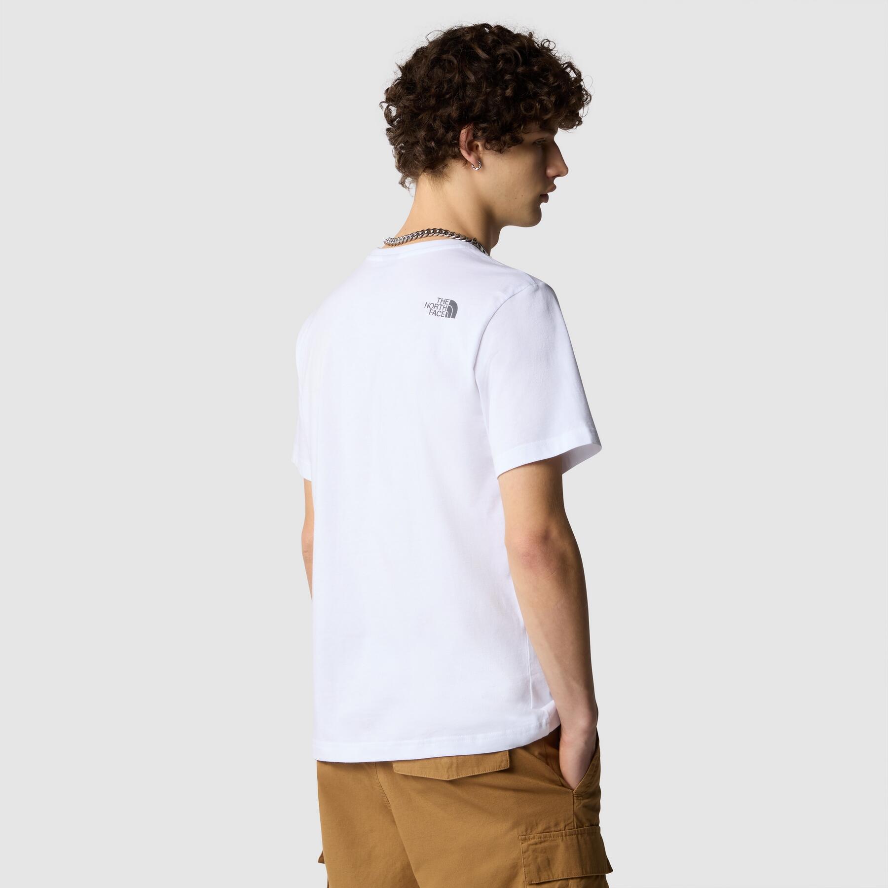 T-shirt pour homme The North Face Mountain Line Blanc 5/5