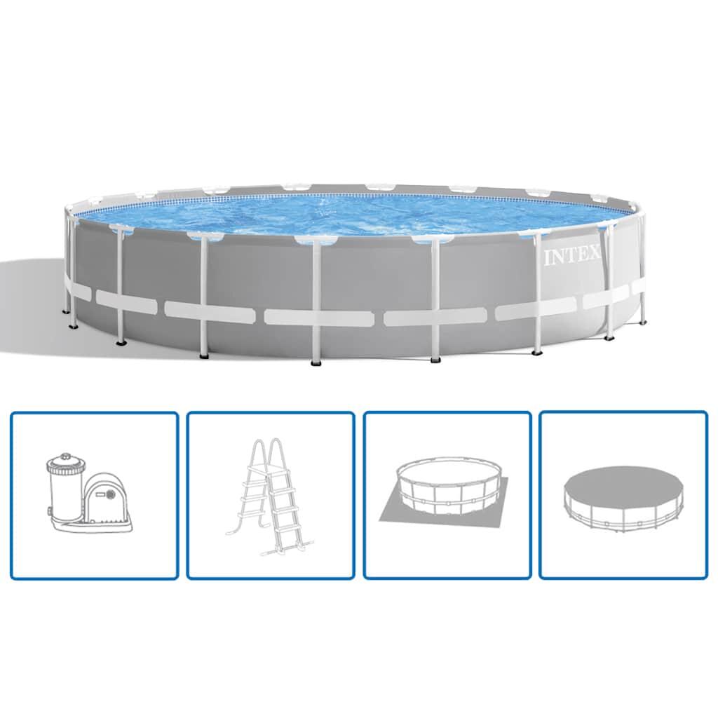 Intex Conjunto de piscina Prism Frame redondo 549x122 cm 26732GN 2/7