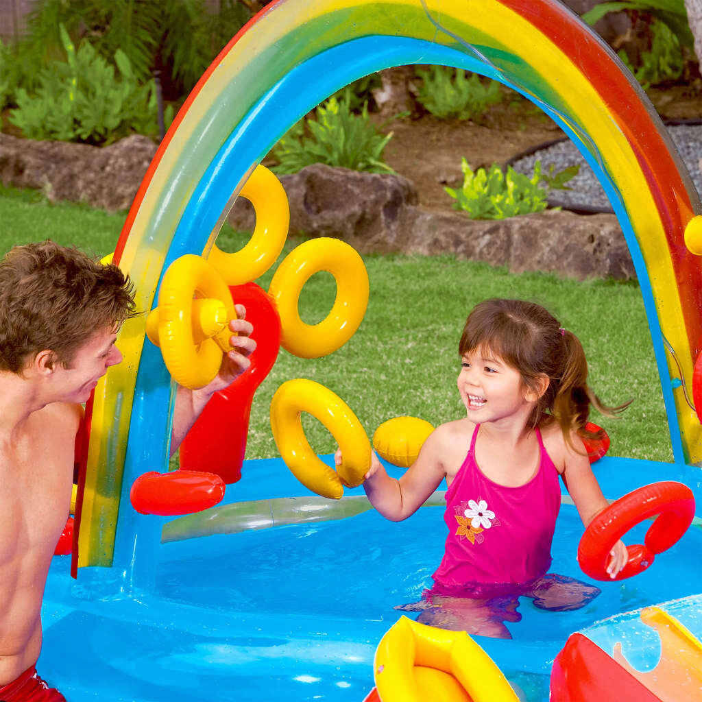 INTEX Piscine gonflable Rainbow Ring Play Center 297x193x135cm 57453NP 7/7