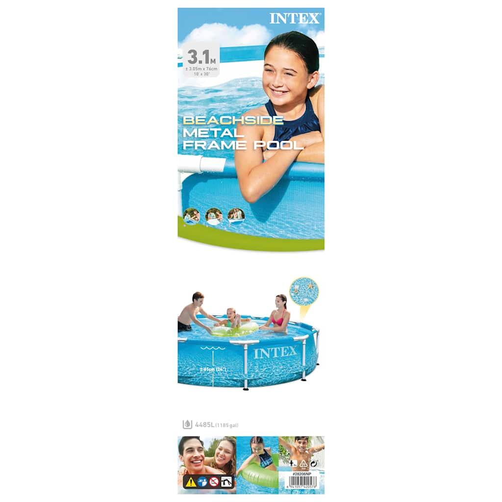 Intex Piscina Beachside Metal Frame 305x76 cm 6/6