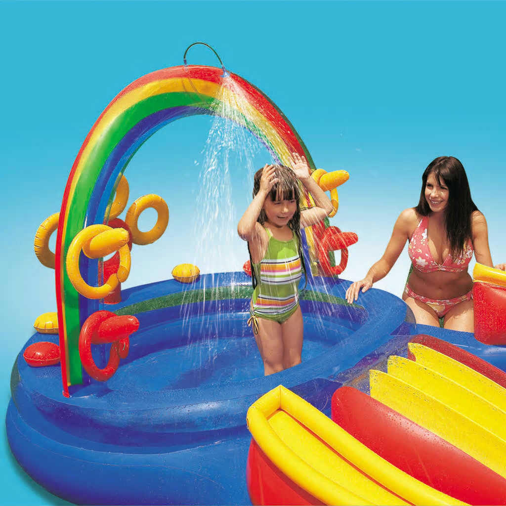 INTEX Piscine gonflable Rainbow Ring Play Center 297x193x135cm 57453NP 4/7