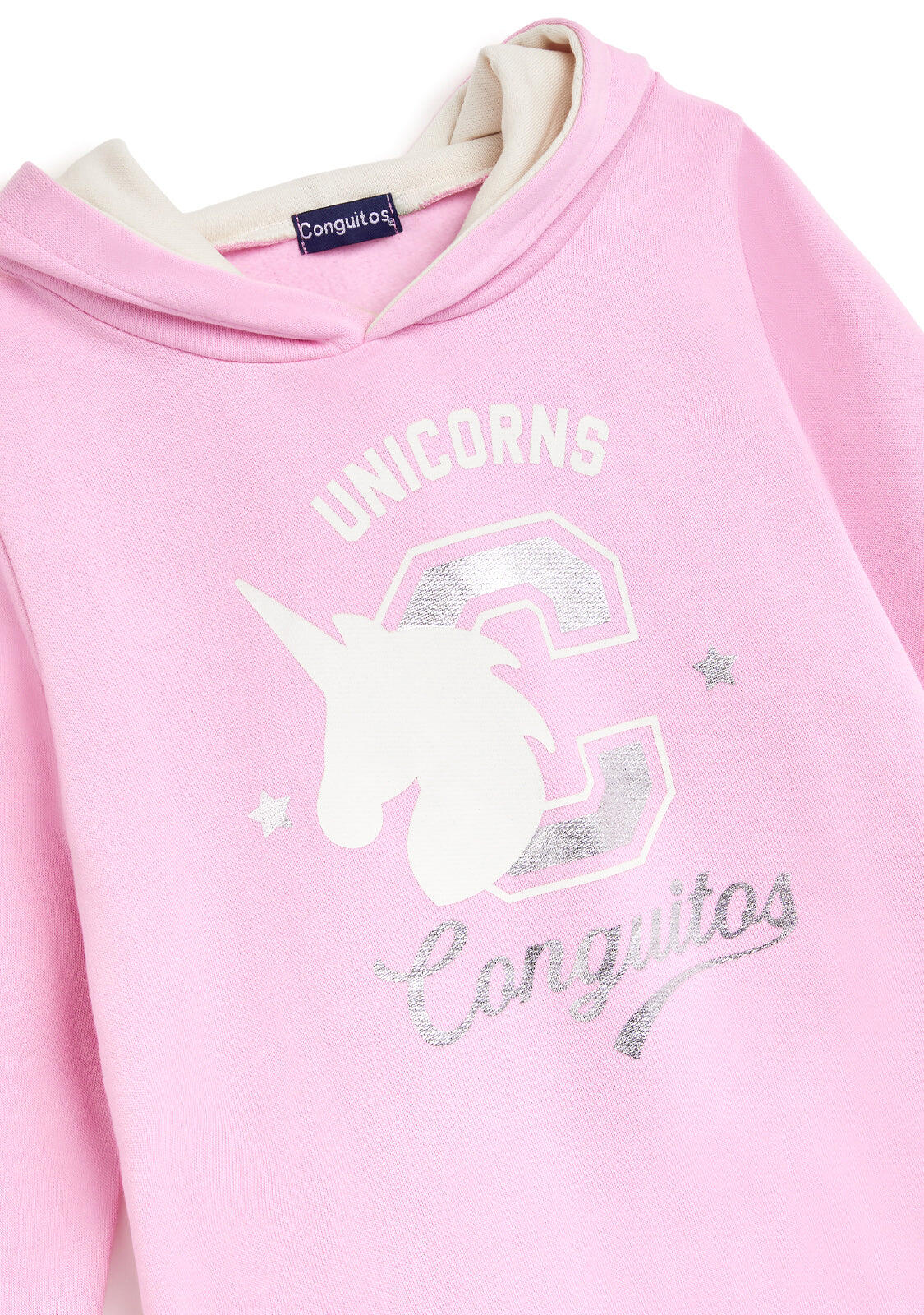 Vestido Unicornio Purpurina Rosa 2/5
