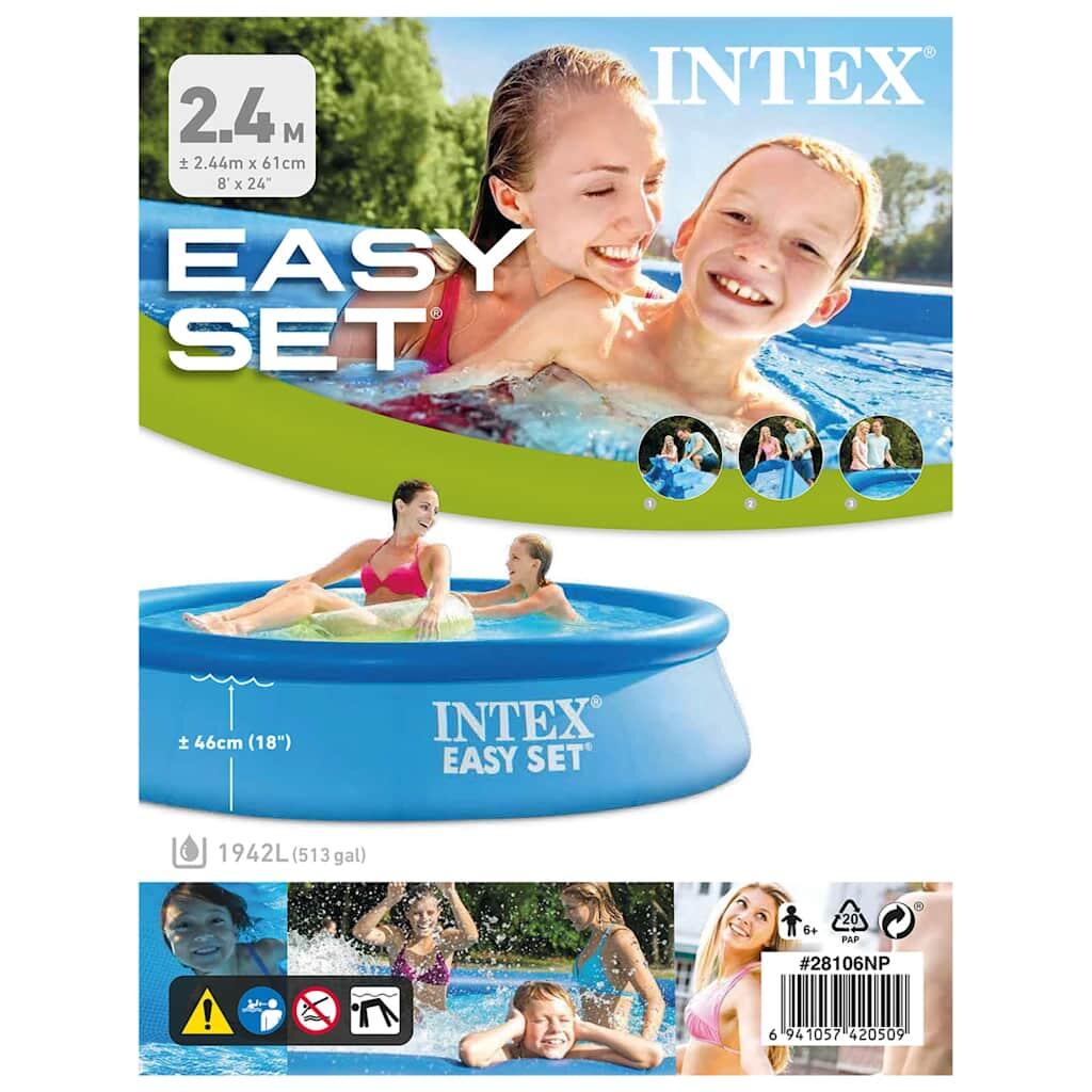 INTEX Zwembad Easy Set 244x61 cm PVC 6/7