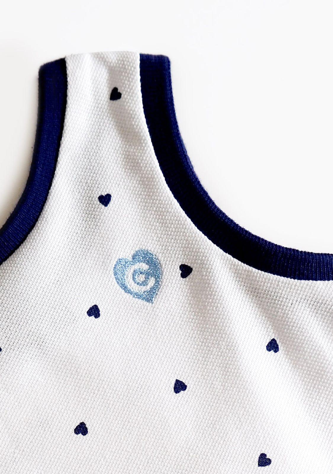 Girl's White Hearts Skater Dress 4/4