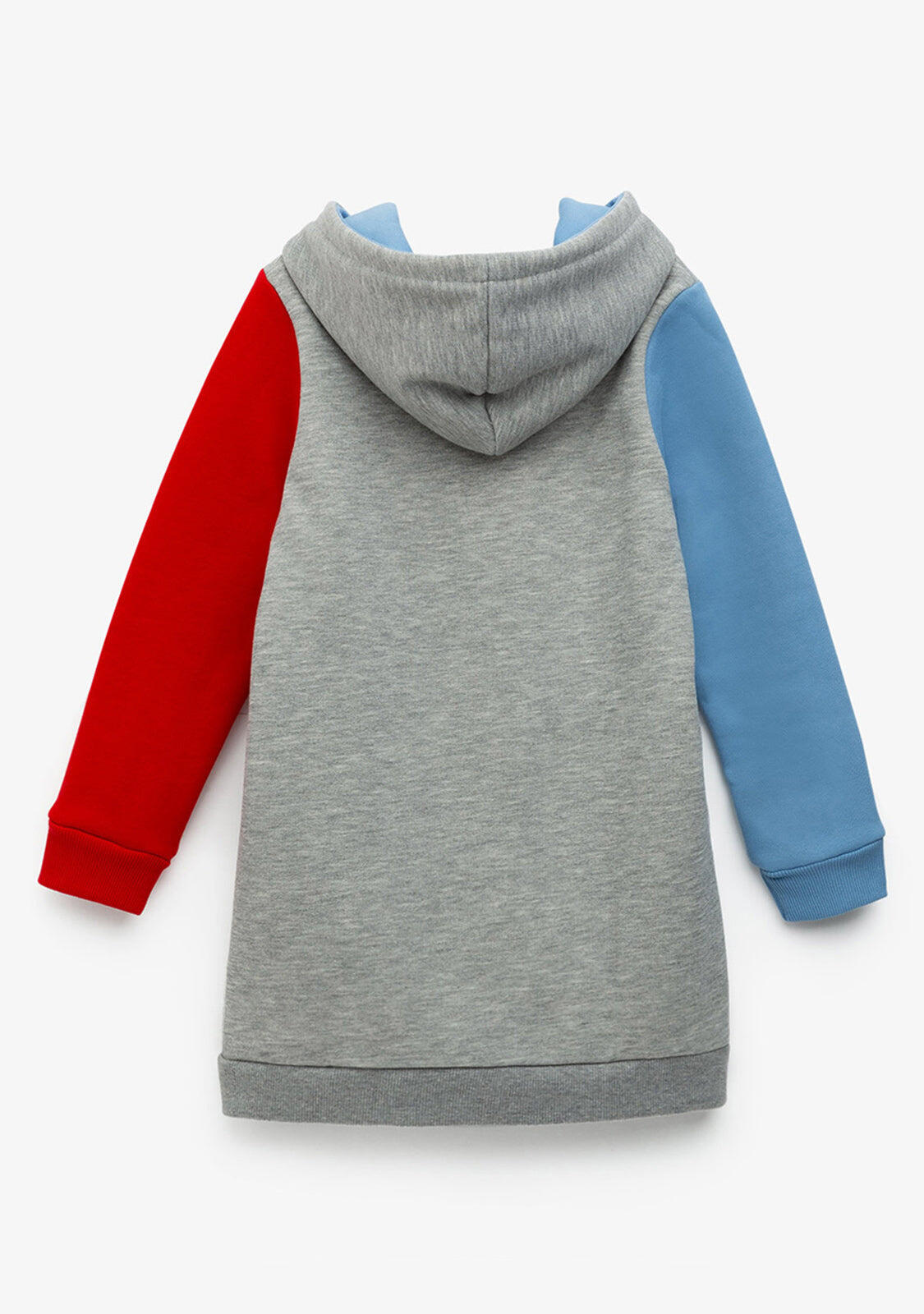 Vestido de Niña Con Capucha en Multicolor 5/5