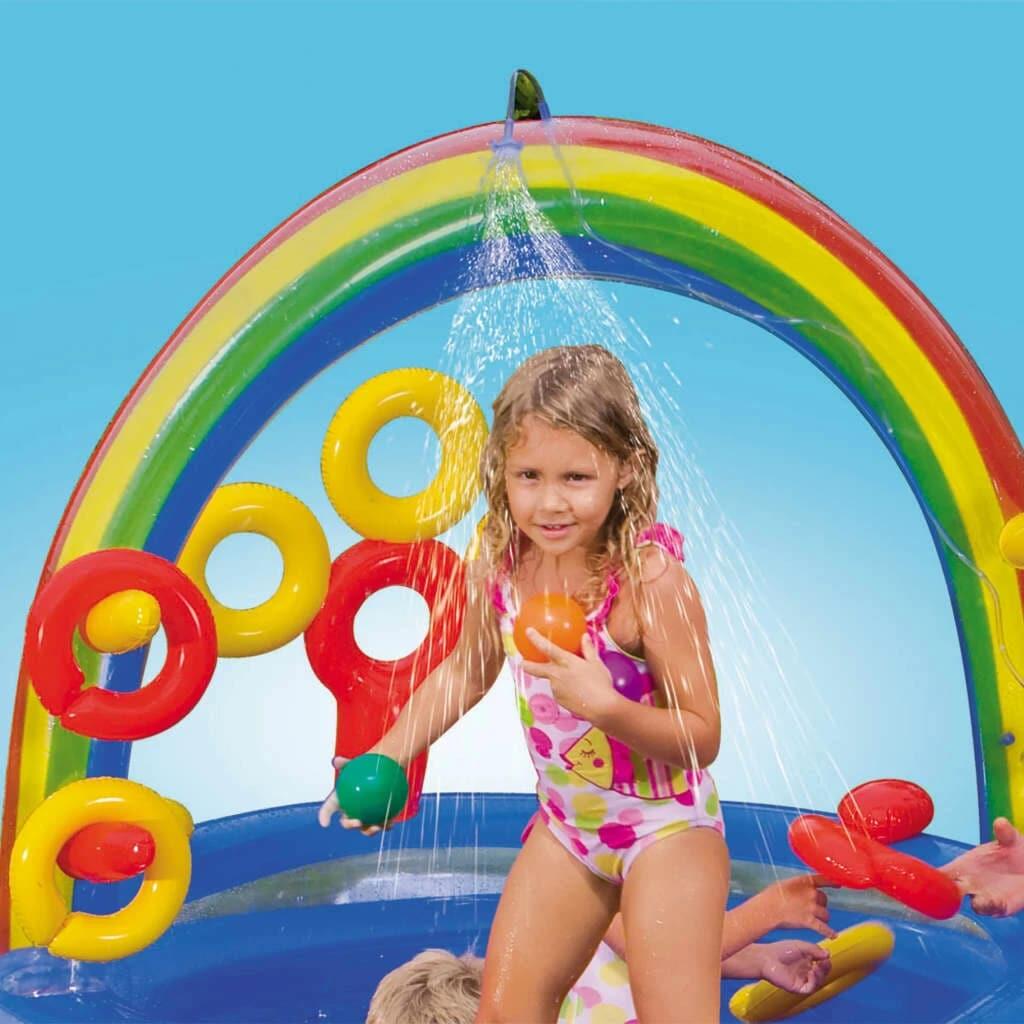 INTEX Piscine gonflable Rainbow Ring Play Center 297x193x135cm 57453NP 6/7