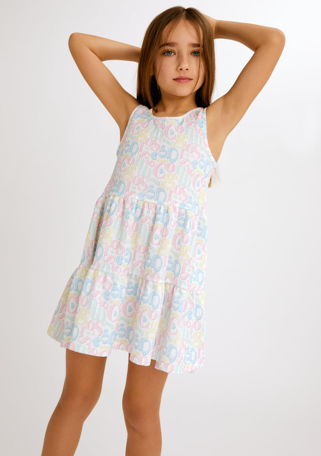 Vestido de Niña con Logo Multicolor 3/3
