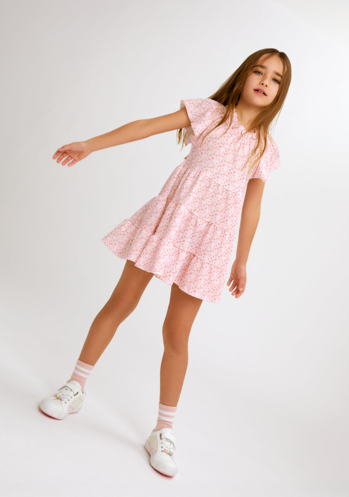 Vestido de Niña Estamapdo Floral 4/4