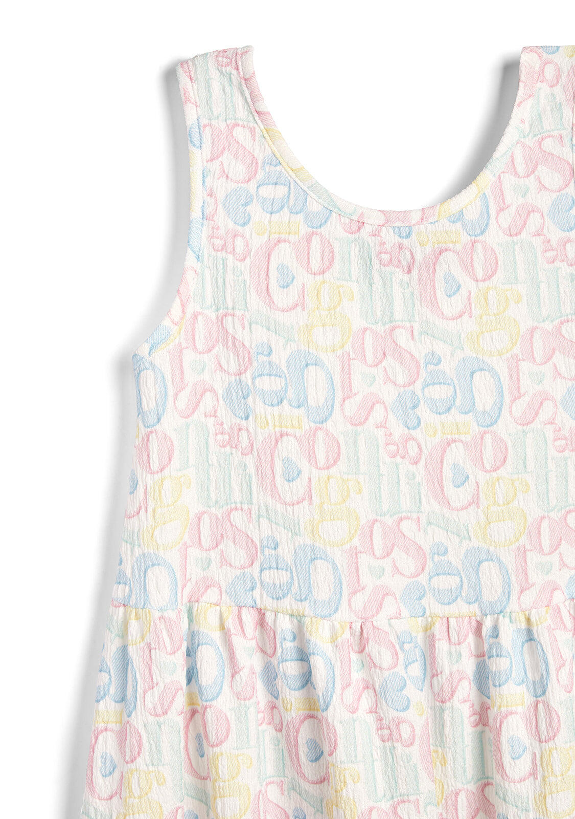 Vestido de Niña con Logo Multicolor 2/3
