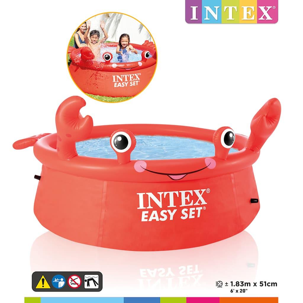 INTEX Easy Set Zwembad Happy Crab opblaasbaar 183x51 cm 3/3