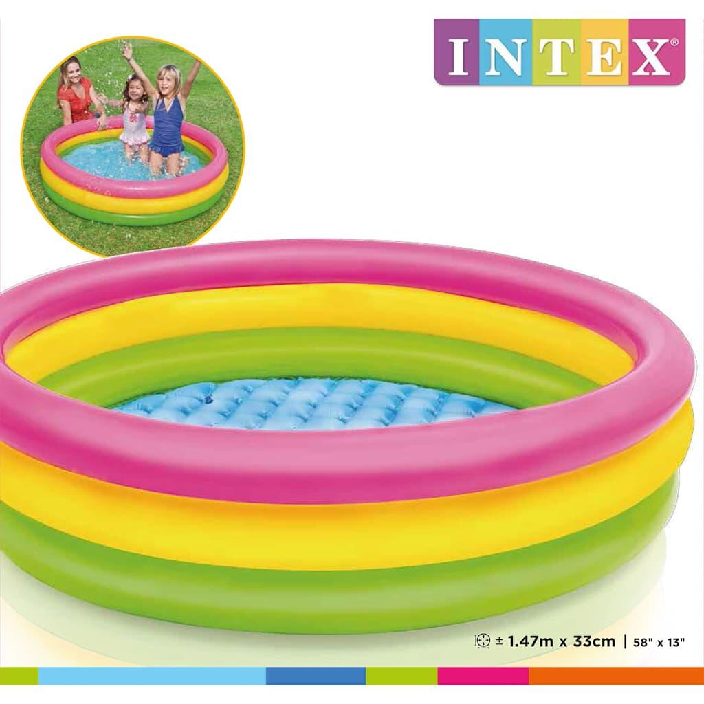 Intex Piscina insuflável Sunset 3 anéis 147x33 cm 3/3