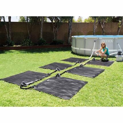 INTEX Tapis solaire chauffant PVC 1,2x1,2 m noir 28685