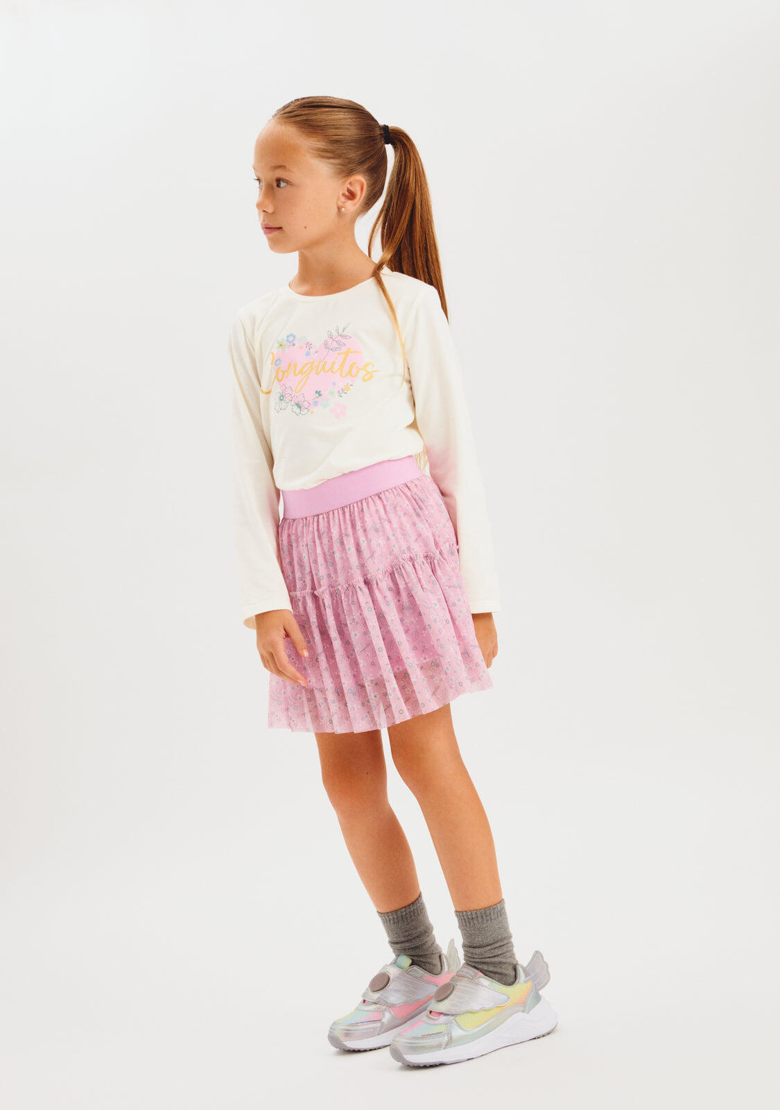 Falda Niña Con Estampado Divertido 4/5