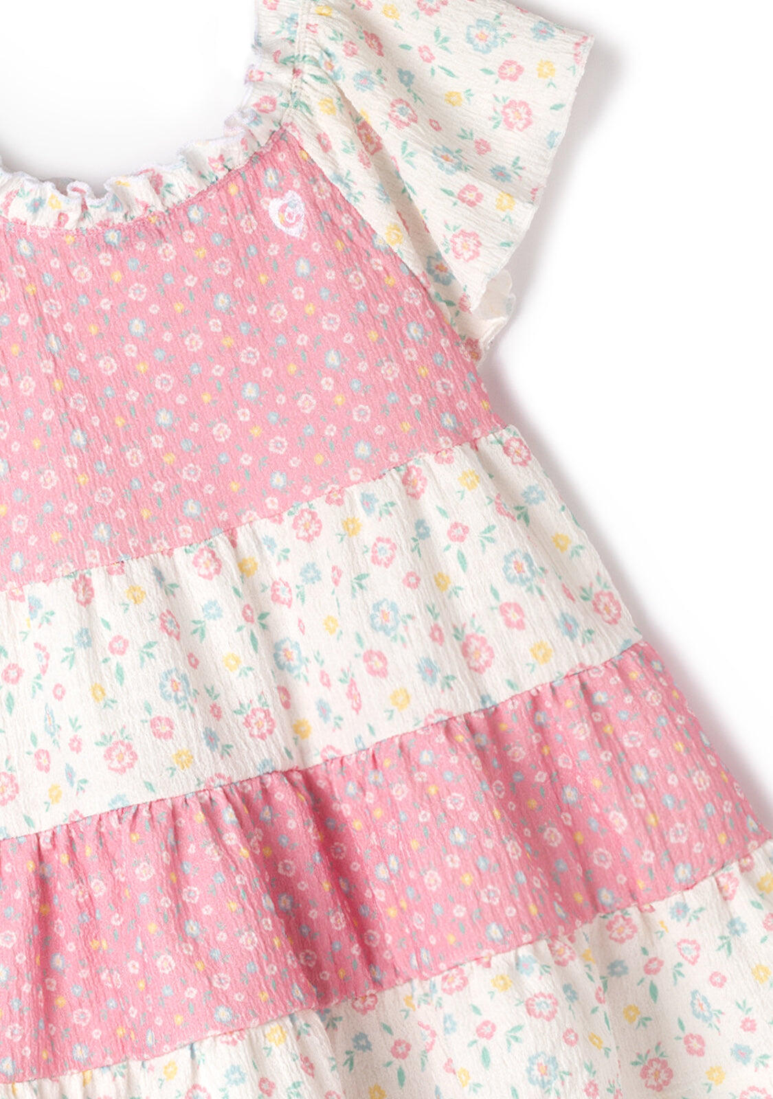 Vestido Volantes Flores 2/4