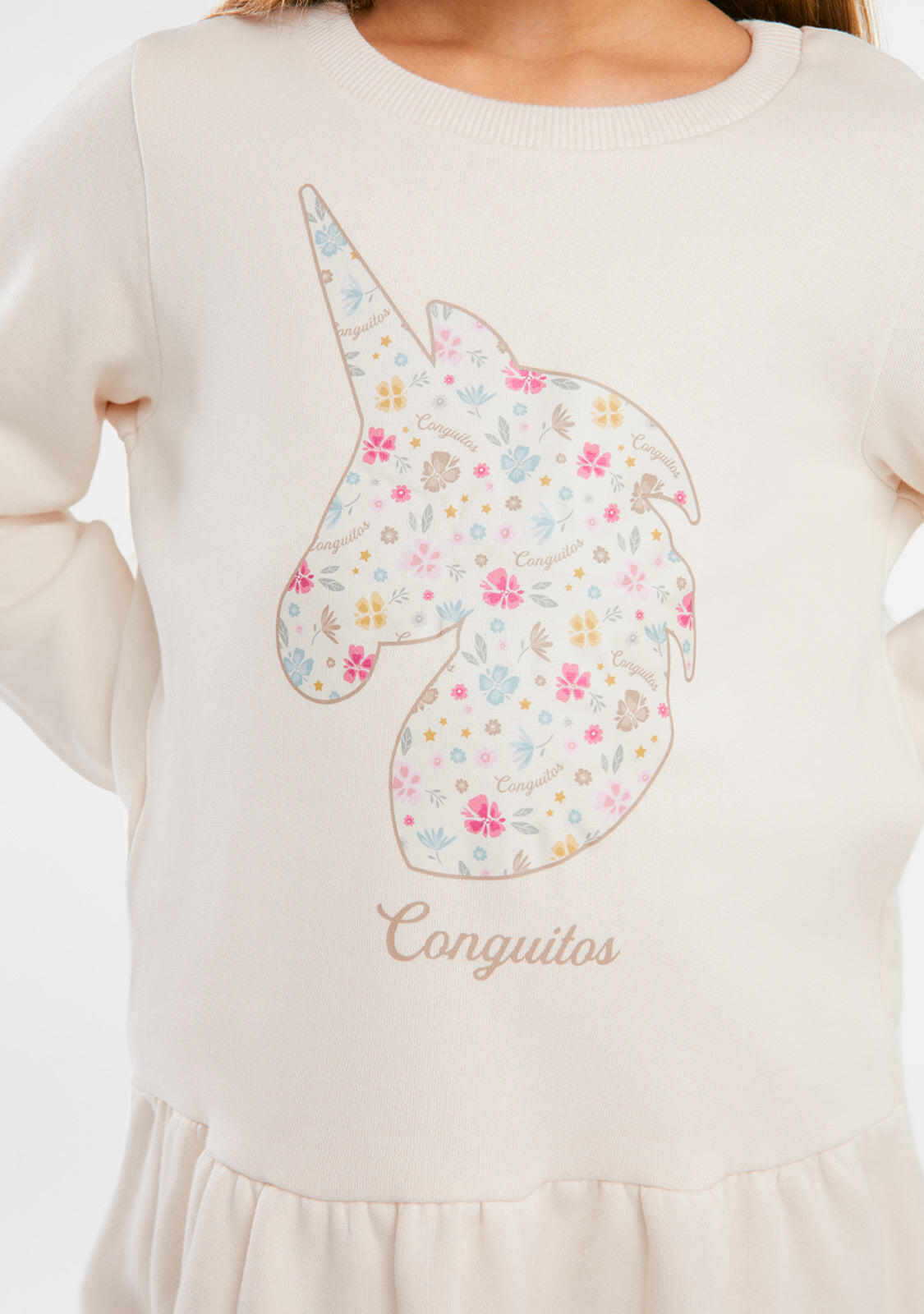 Vestido Estampado Flores Unicornio 2/5