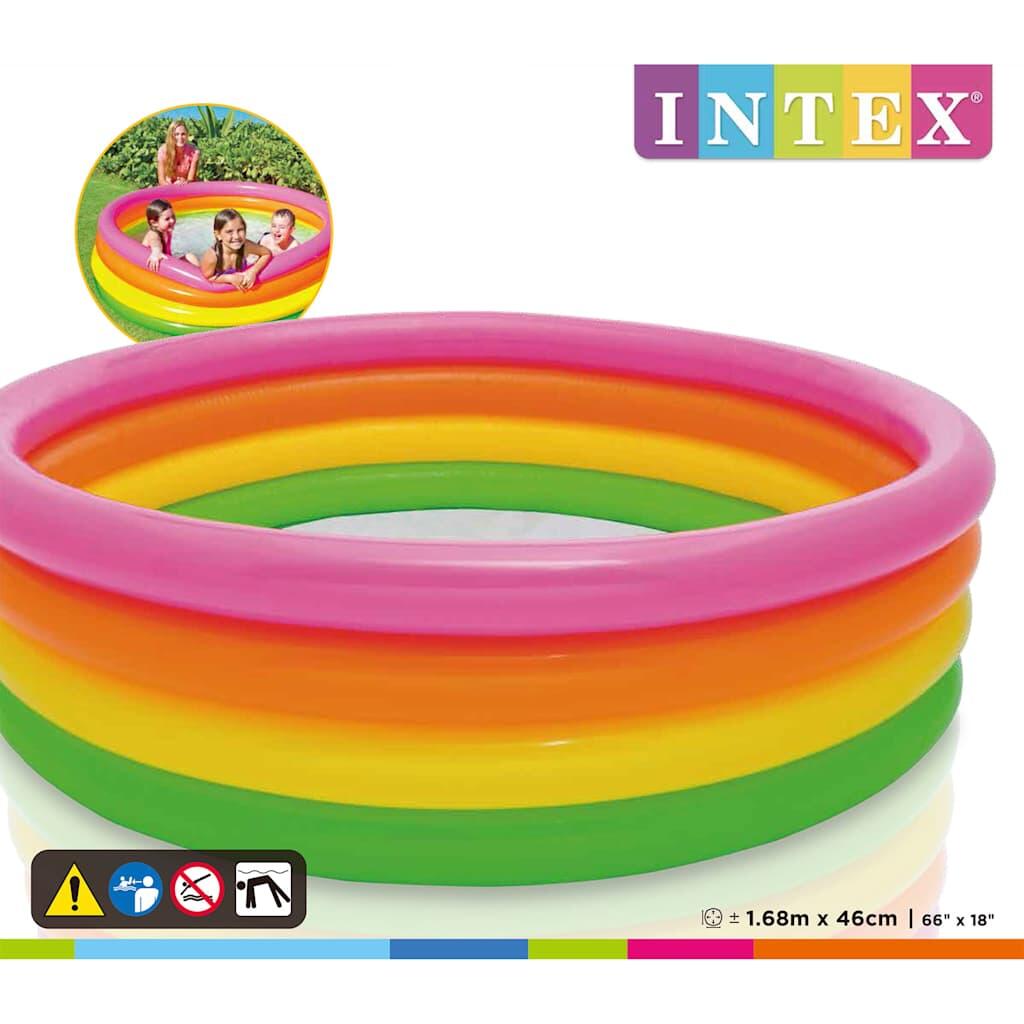 Intex Piscina insuflÃ¡vel Sunset 4 anÃ©is 168x46 cm 3/3