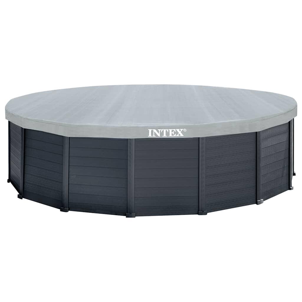 Intex Conjunto de piscina de superfície Graphite Gray Panel 478x124 cm 4/7