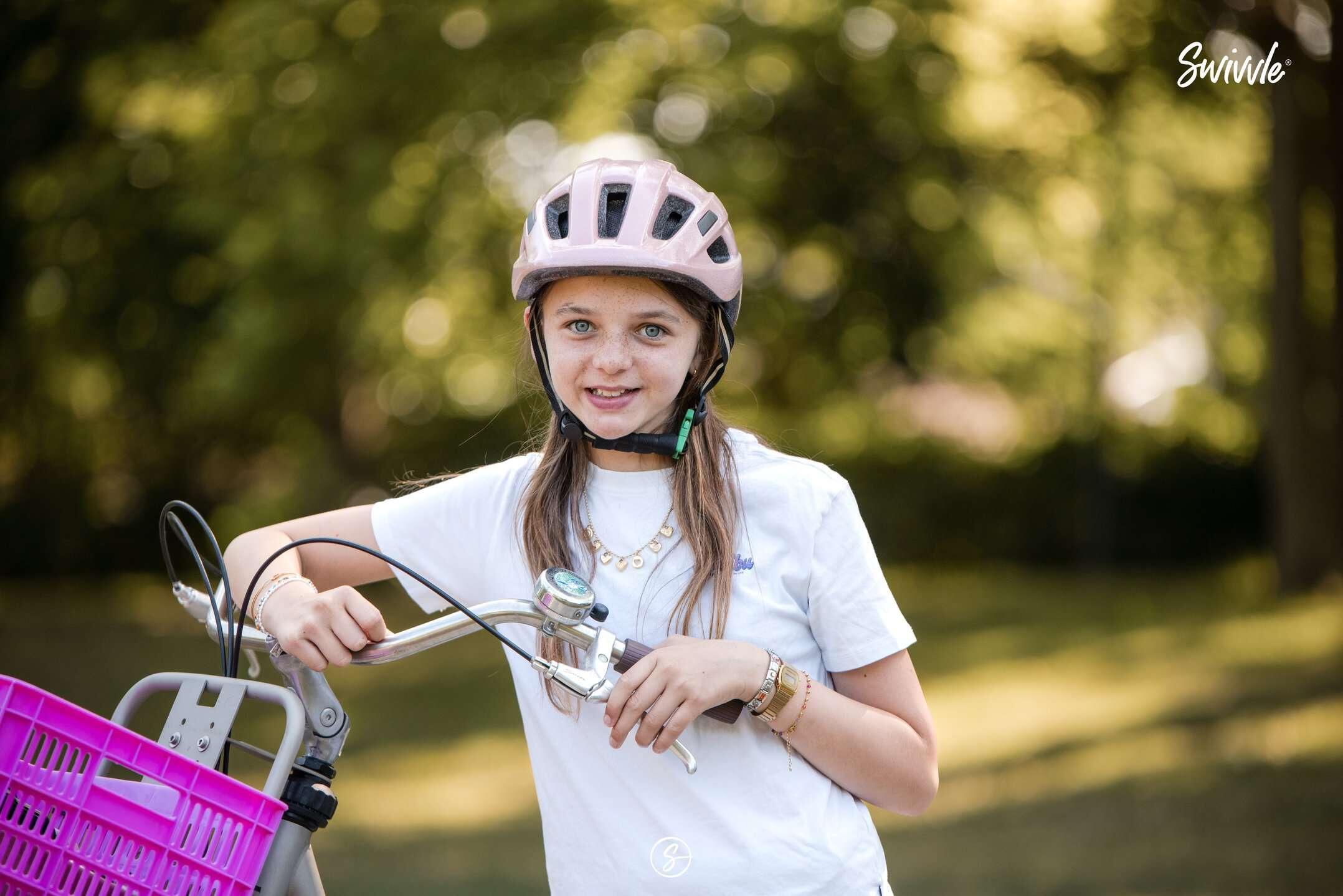 Casco Bici Riflettente Luminoso XS Bambino – Casco Leggero e Sicuro 7/7