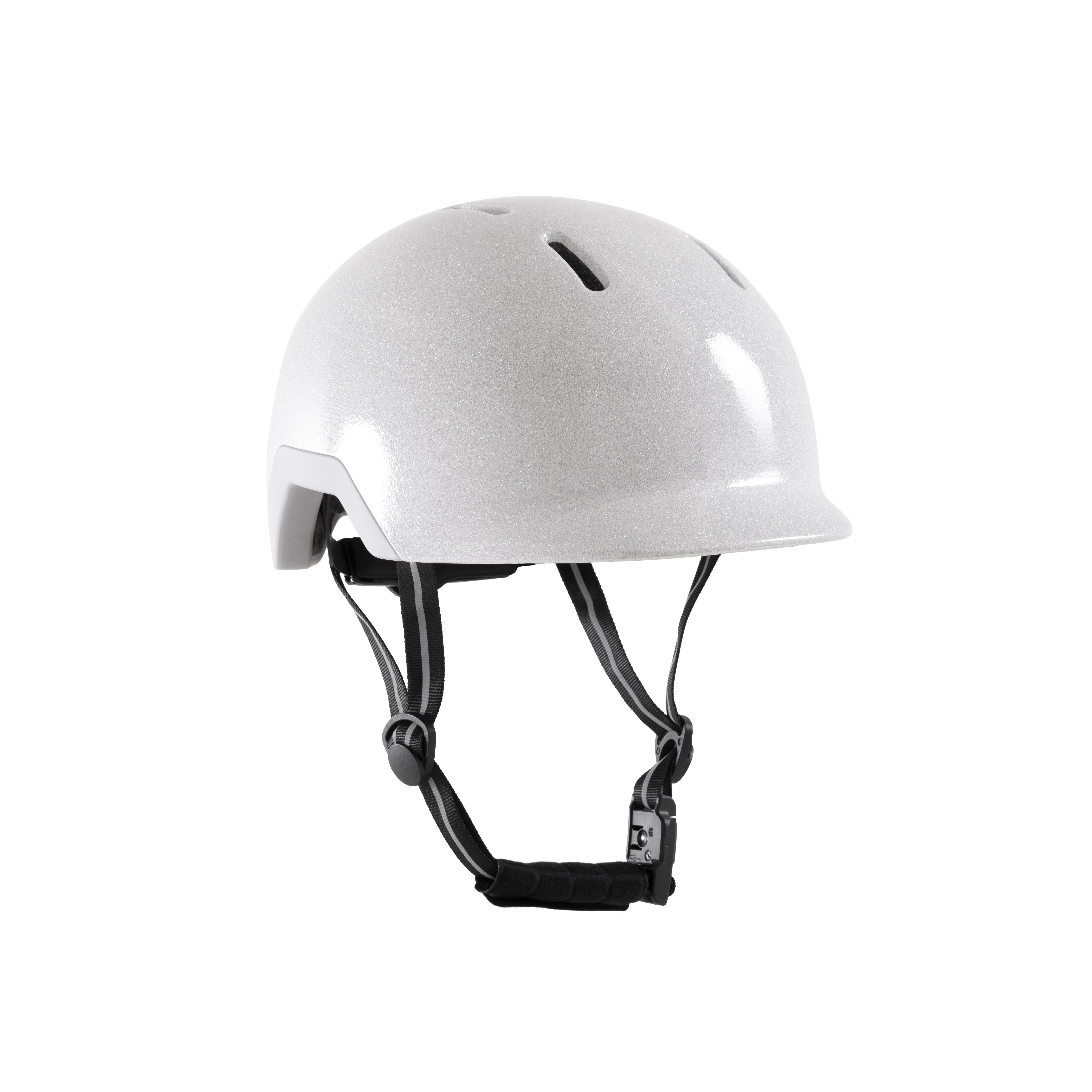 Swivvle - Casque De Vélo Réfléchissant Lumineux S Avec Mips – Casque Léger Et Sécurisé - Casque - Blanc - Decathlon