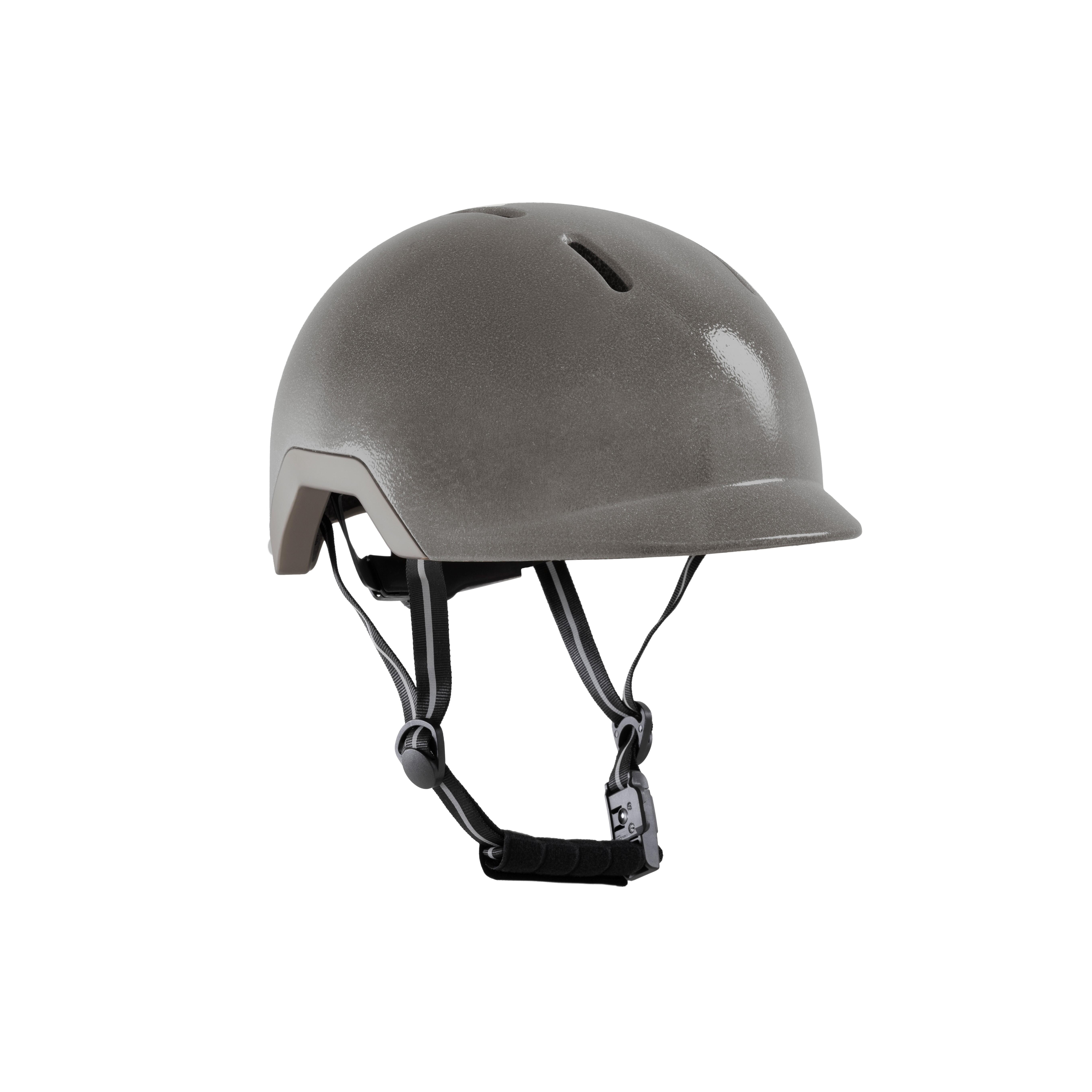 Swivvle - Casque De Vélo Réfléchissant Lumineux M Avec Mips – Casque Léger Et Sécurisé - Casque - Gris - Decathlon