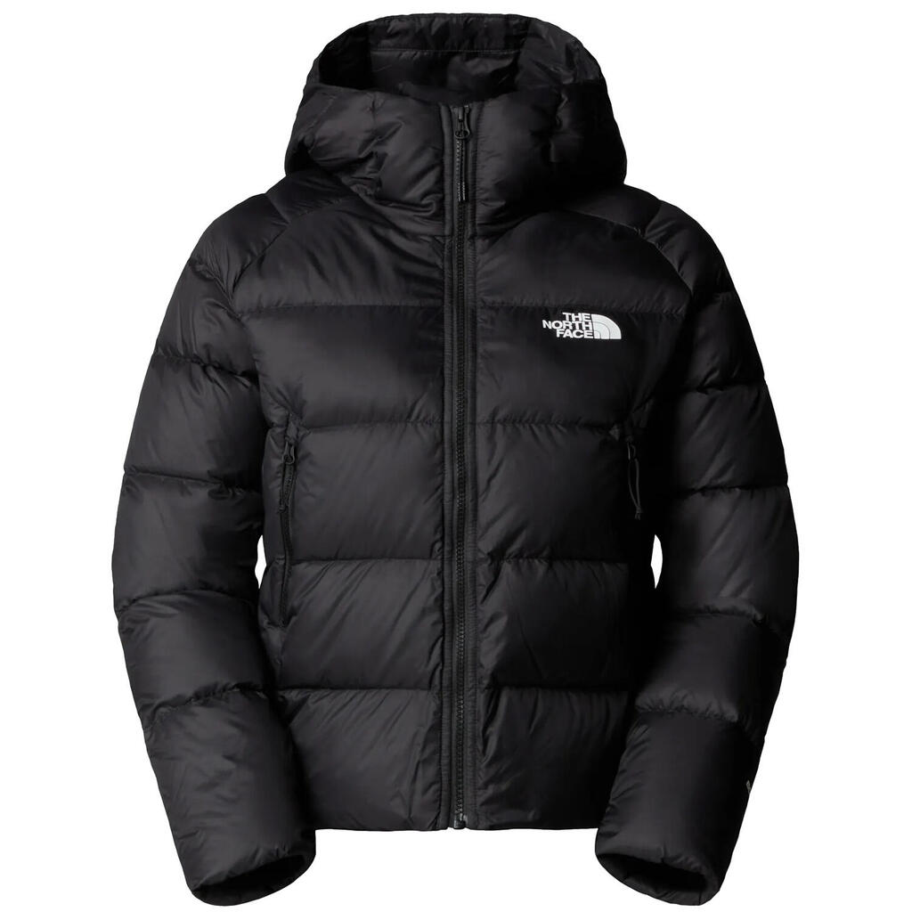 WOMEN'S down jacket W HYALITE DOWN HOODIE BLACK