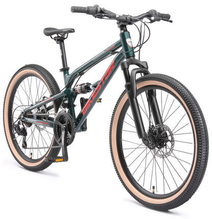 VTT 24" aluminium, vélo enfant 9 ans, semi-rigide, 21 vitesses, frein à disque