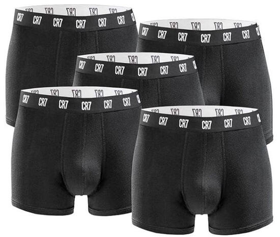 Boxer CR7 Men Cristiano Ronaldo Boxershort 5-Pack Black-White Mix Black XL