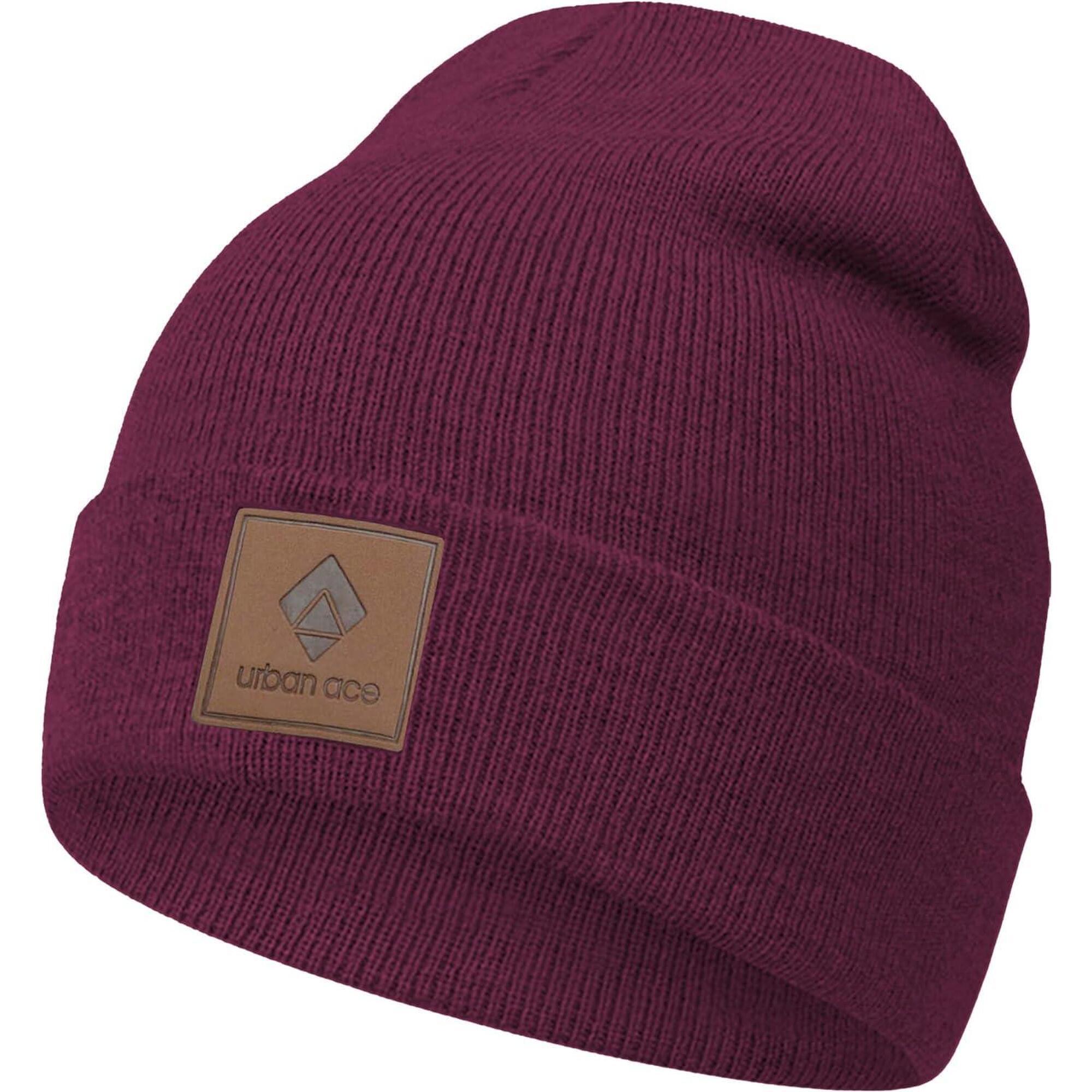 Czapka Unisex Ruby Cuff Beanie od Urban Ace - Ciepły Zimowy Kapelusz