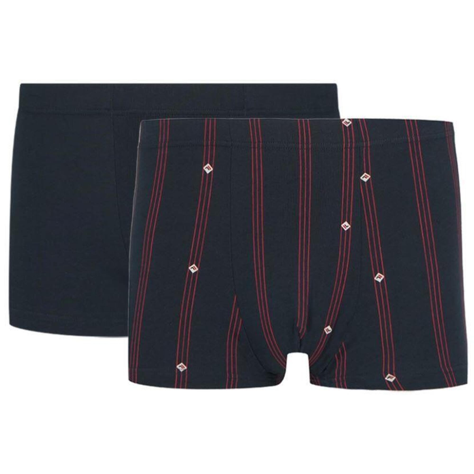 Fila 2-pack bokserki granat/bordowy 2XL