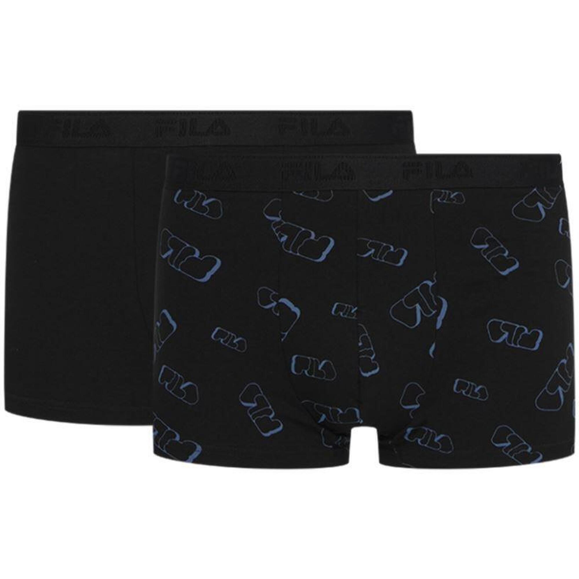 Fila bokserki 2-pack czarne, rozmiar L