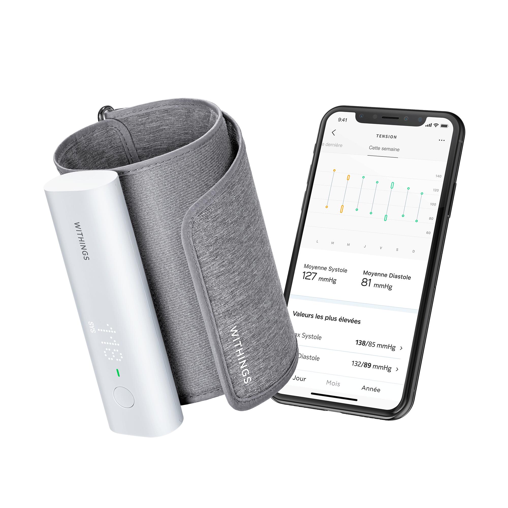 WITHINGS Aparelho medidor de tensão arterial e ritmo cardíaco -Withings - BPM Connect