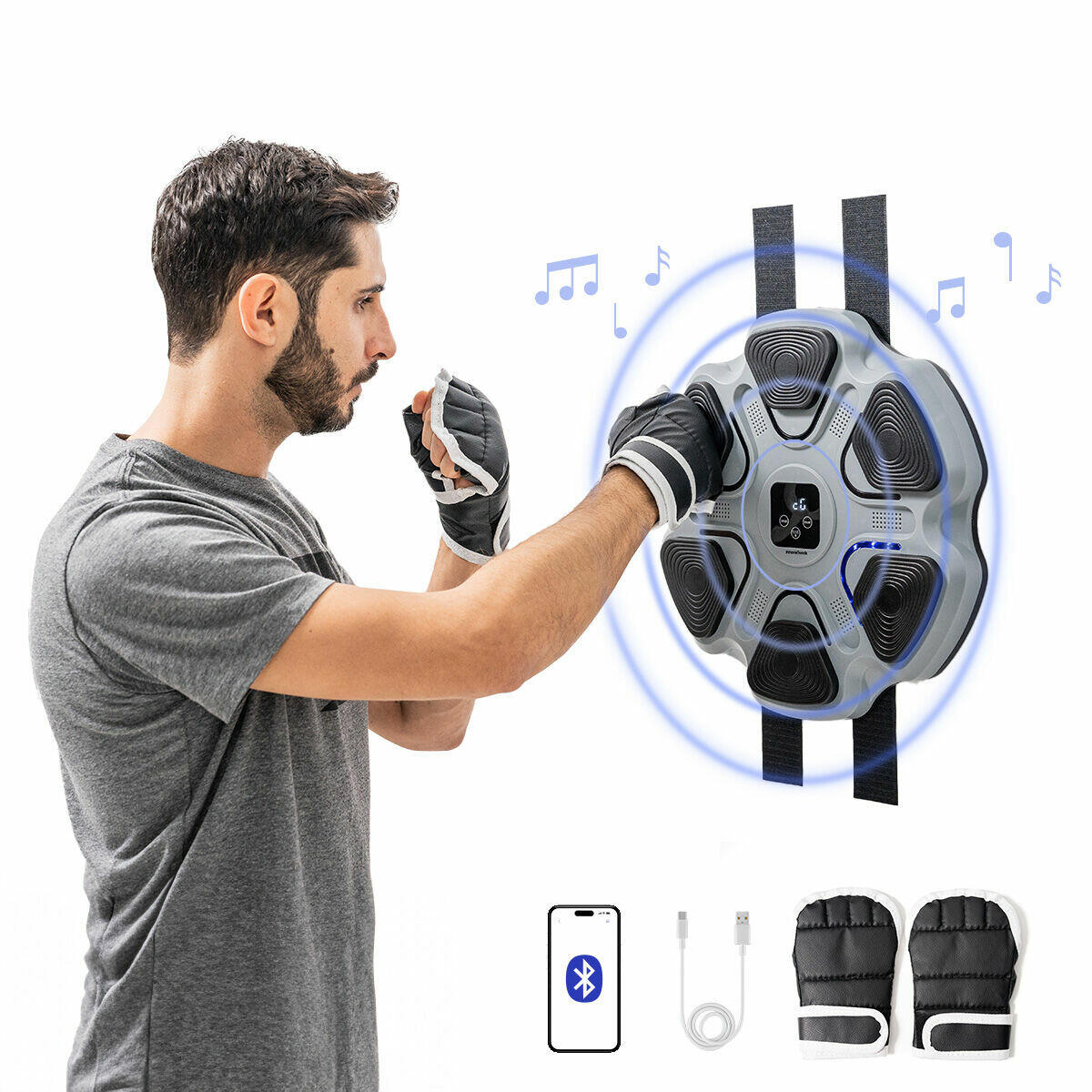 INNOVAGOODS Máquina de Boxe Musical Recarregável InnovaGoods
