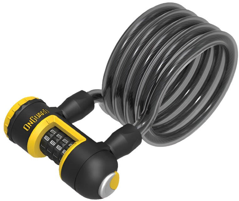 OnGuard Revolver X4P 185cm x 12mm Coil Combo Cable Lock