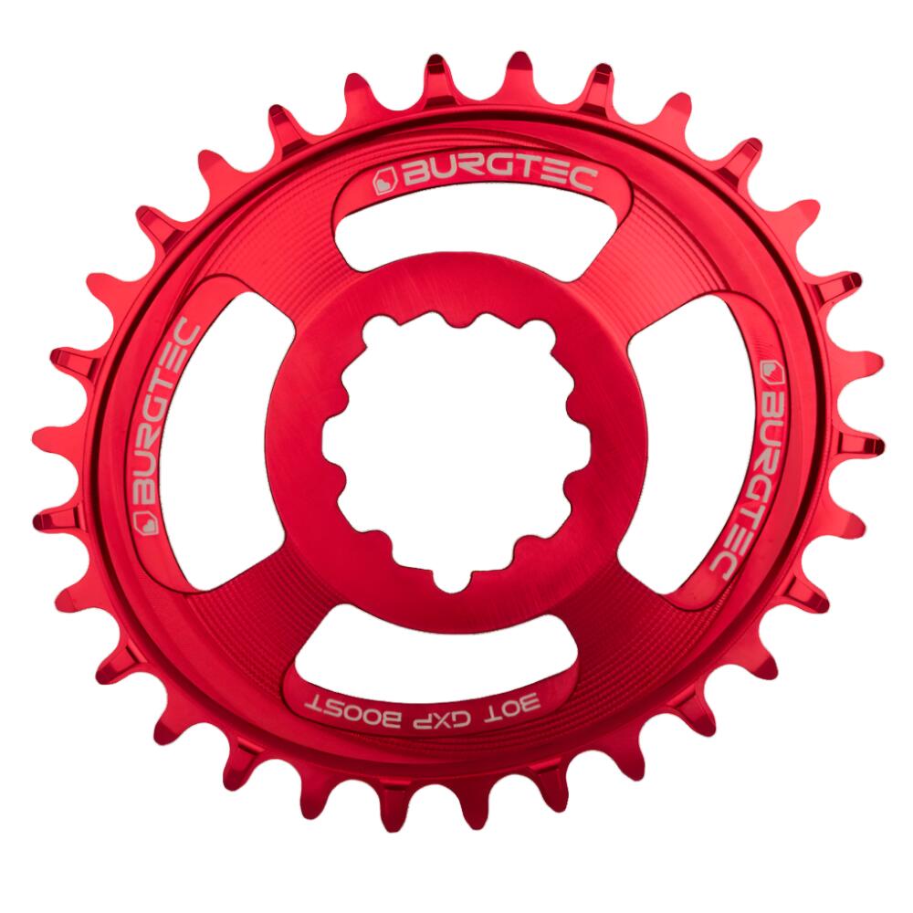 Burgtec Thick-Thin GXP 3mm Offset Direct Mount Oval Chainring - 30T